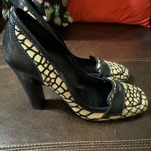 womens‎ jessica bennett Heels Size 5 1/2. Black And Cream